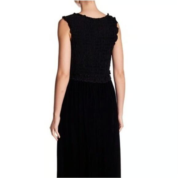 New ~ MAX STUDIO LONDON ~  Velvet Sleeveless Smocked Maxi Dress Size L - Picture 6 of 6